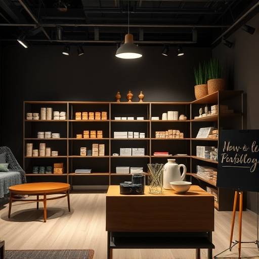 Producten van een winkel gepresenteerd in een studio met strakke belichting